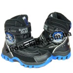 Детские термоботинки SUPER GEAR B 265 / B 266 (черно-синие) 